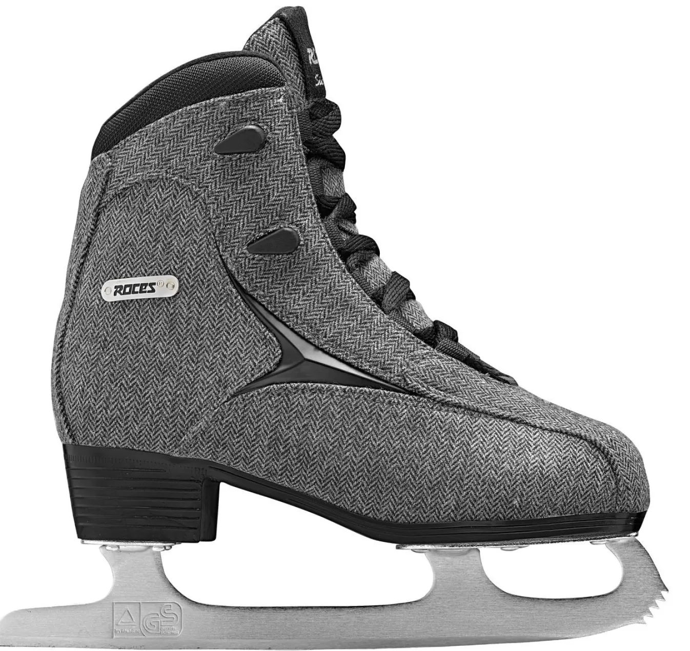 Store Ice Skate-Mod. Brits Tweed-Grey Ice Skates