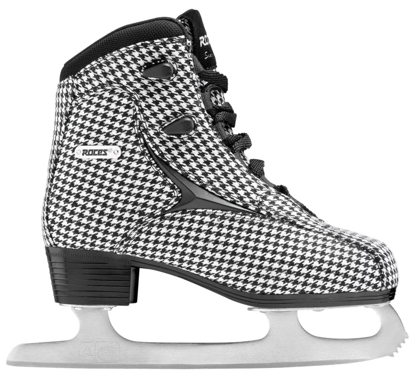 Shop Ice Skate-Mod. Brits White-Black, Pied De Poule Ice Skates