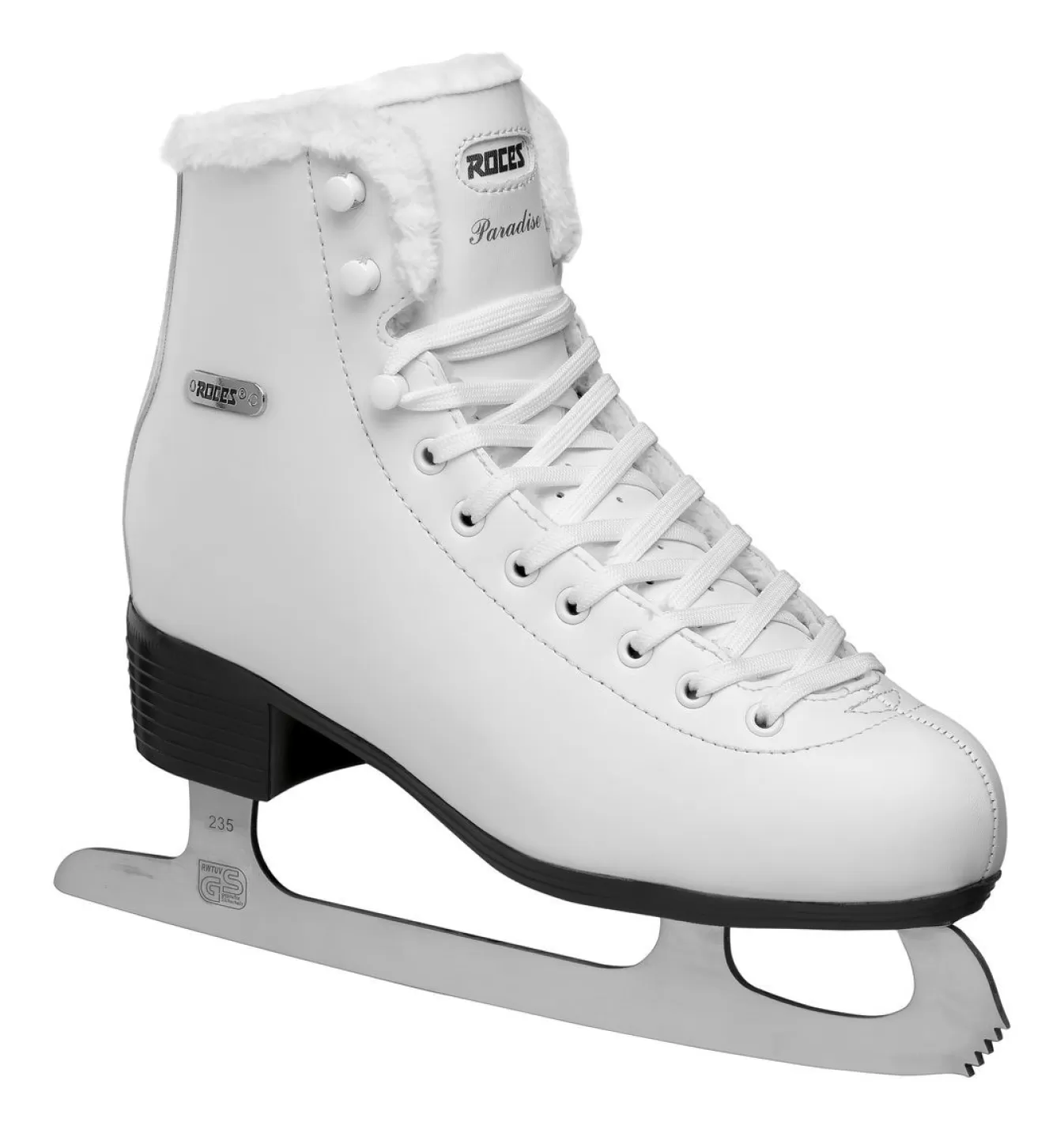 Fashion Ice Skate-Mod. Paradise Eco-Fur White Ice Skates