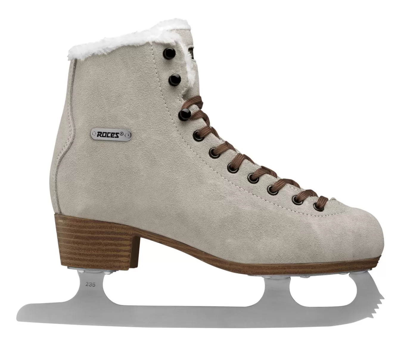 Sale Ice Skate-Mod. Suede Eco-Fur Ice Skates