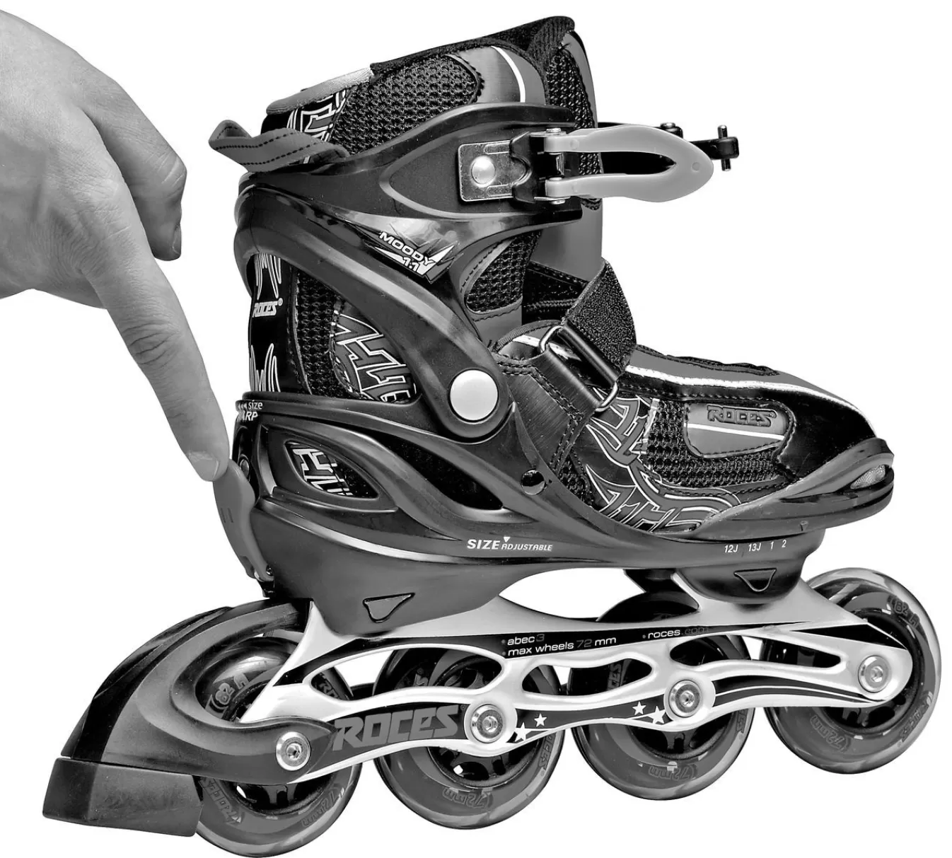 Hot Moody Boy Tif Black-Astro Blue Inline Skates