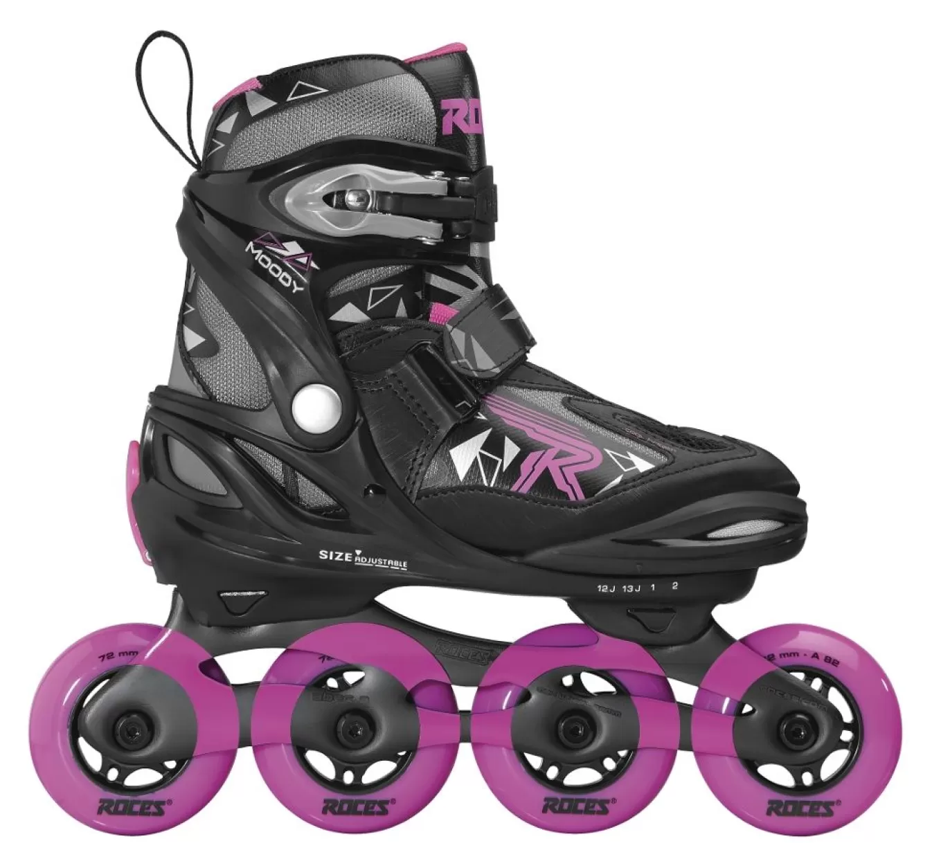 Hot Moody Girl Tif White-Aqua Inline Skates