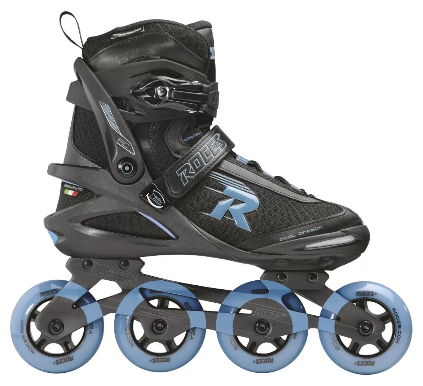 Outlet Pic Tif Black-Air Blue Inline Skates