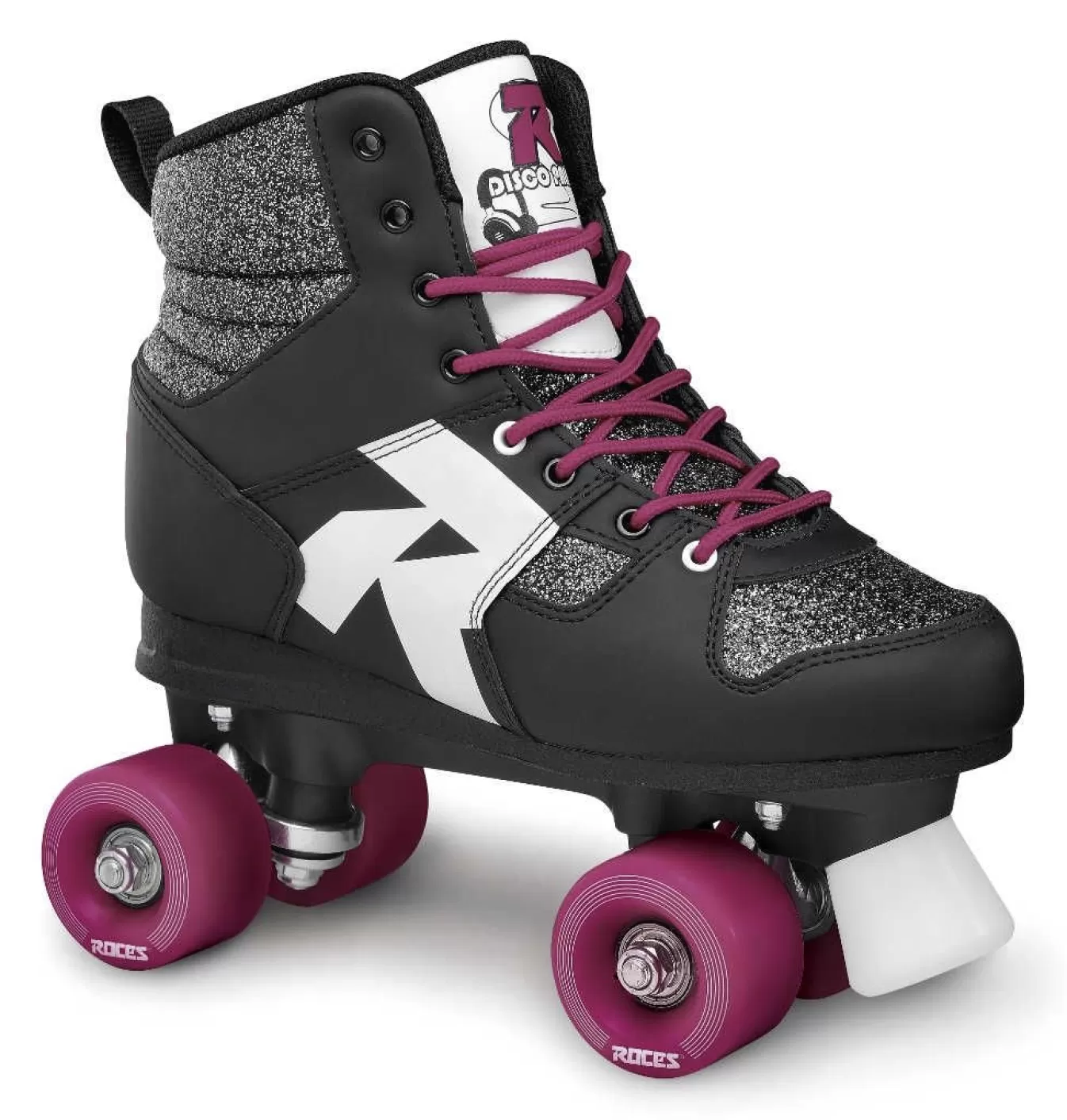 Outlet Roller Skate-Mod. Disco Palace Glitter-Black Roller Skates