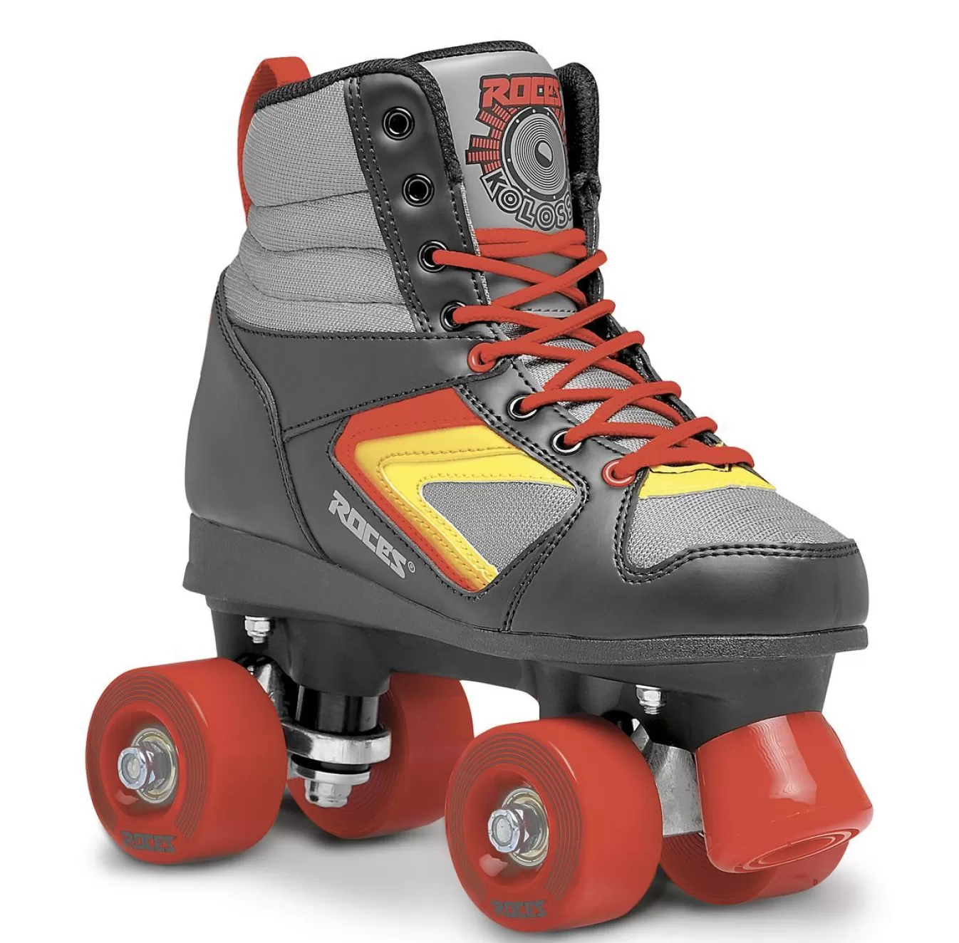 Outlet Roller Skate-Mod. Kolossal Black-Grey, Yellow Roller Skates