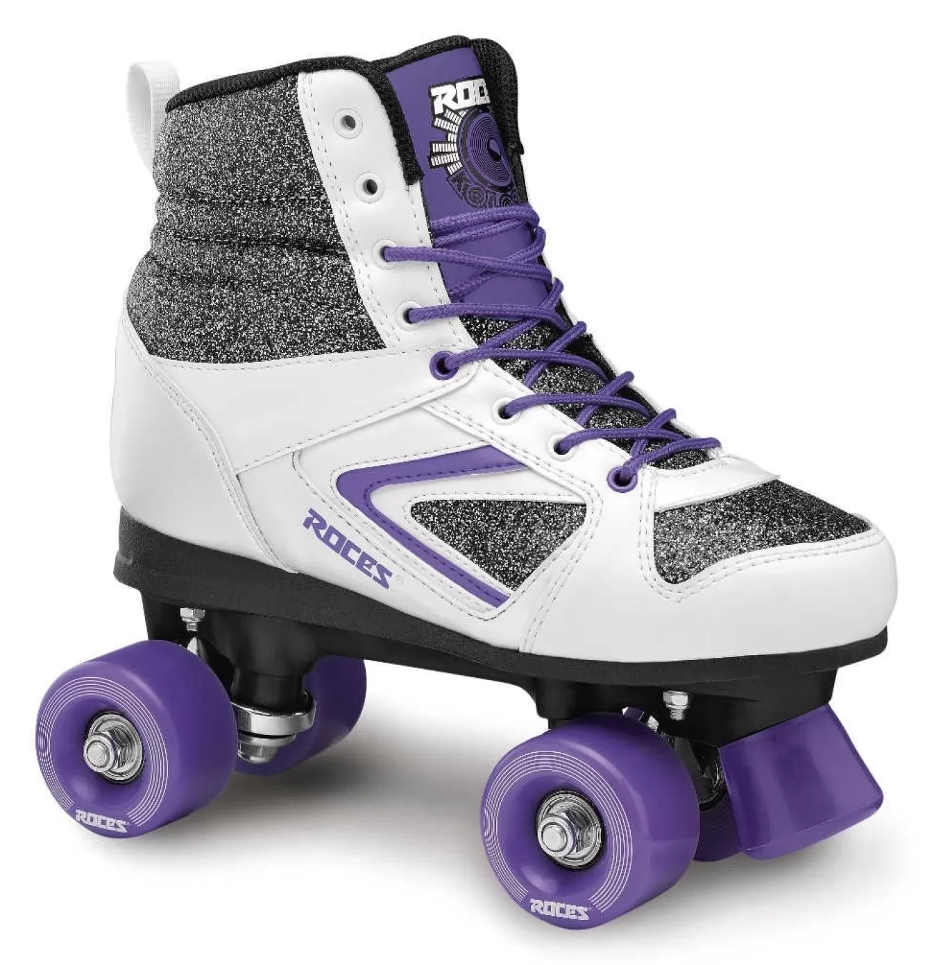 Flash Sale Roller Skate-Mod. Kolossal Glitter-White-Purple Roller Skates