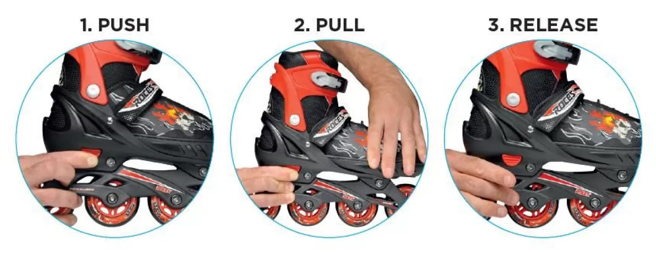 Flash Sale The Adjustable Inline Skate Compy 6.0 Boy Black-Red Inline Skates