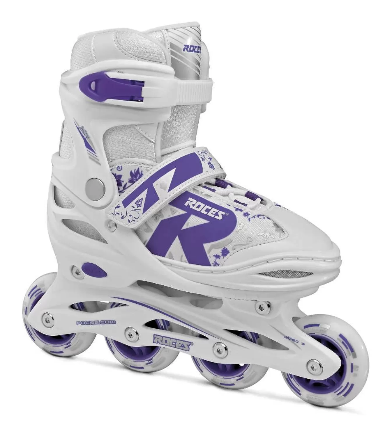 Store The Adjustable Inline Skate Jokey 2.0 Girl White-Ultra Violet Inline Skates