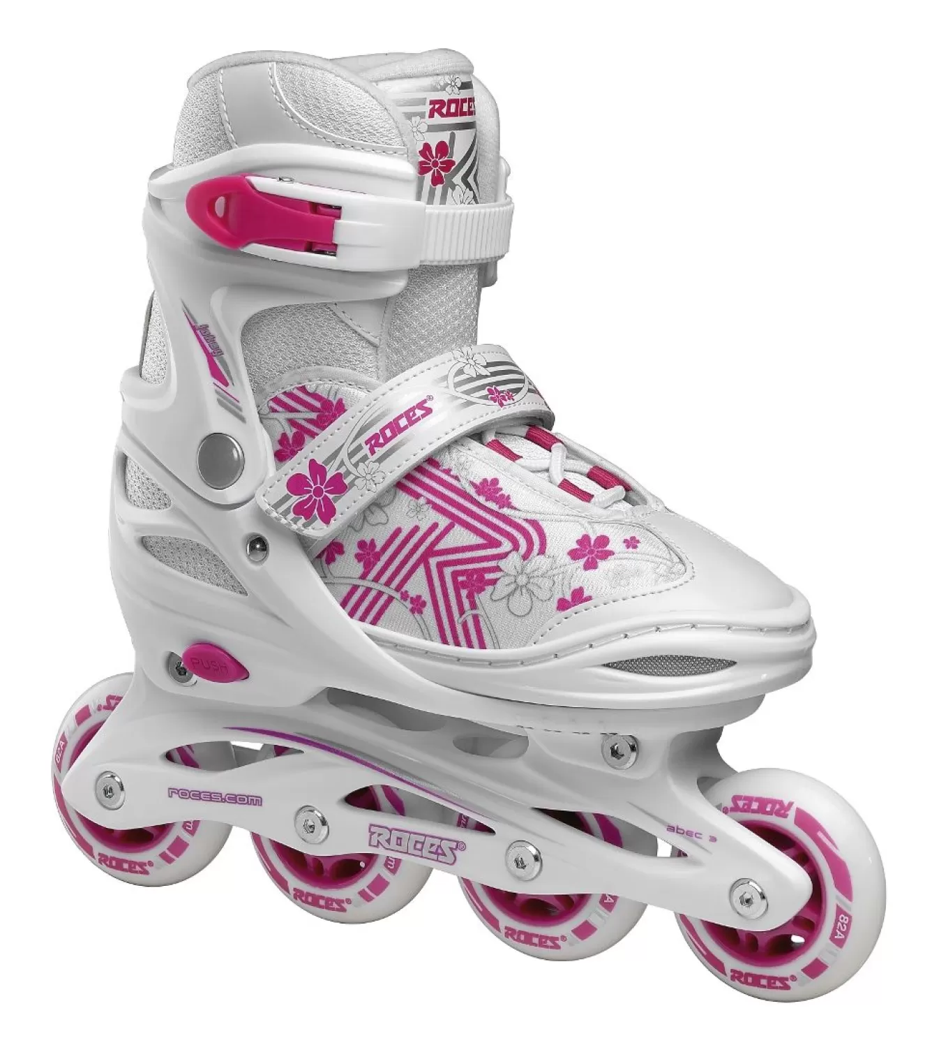 Clearance The Adjustable Inline Skate Jokey 3.0 Girl White-Pink Inline Skates